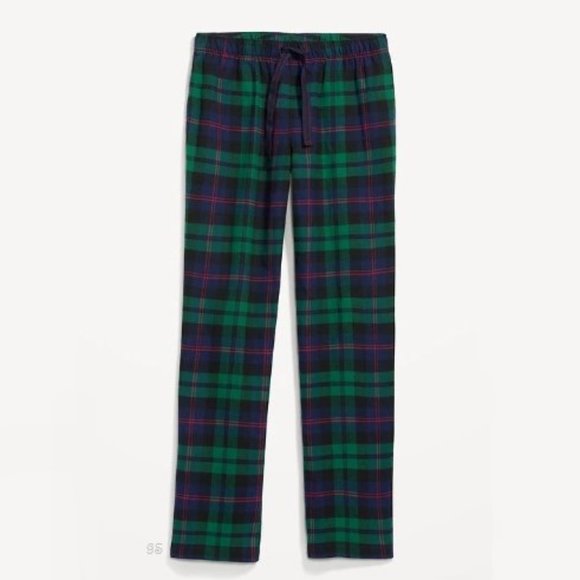 ⛔️SOLD⛔️ OLD NAVY Women's Flannel Pajama Pants Green, Navy Pink Plaid XXL - NWT - Picture 2 of 8